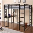 DHP Abode Full Size Loft Bed in Black