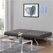 DHP Emily Convertible Linen Futon in Gray