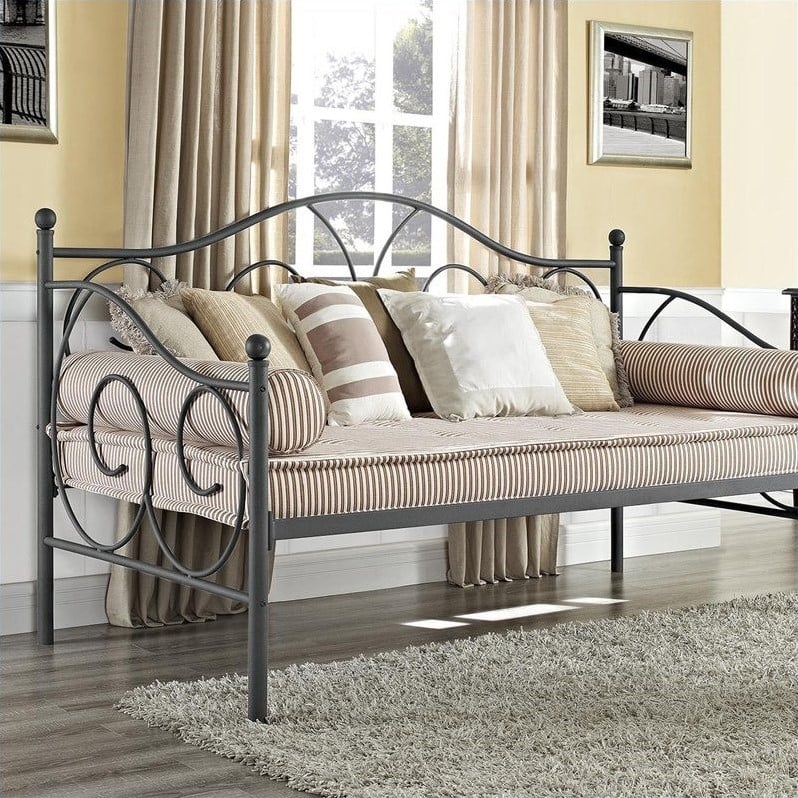 Metal Full Daybed in Pewter 4022939