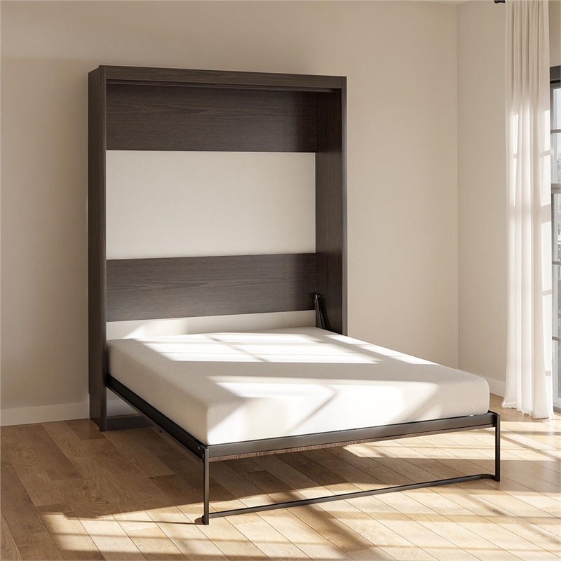 Signature Sleep Transitional Wood Chocolate Queen Murphy Wall Bed