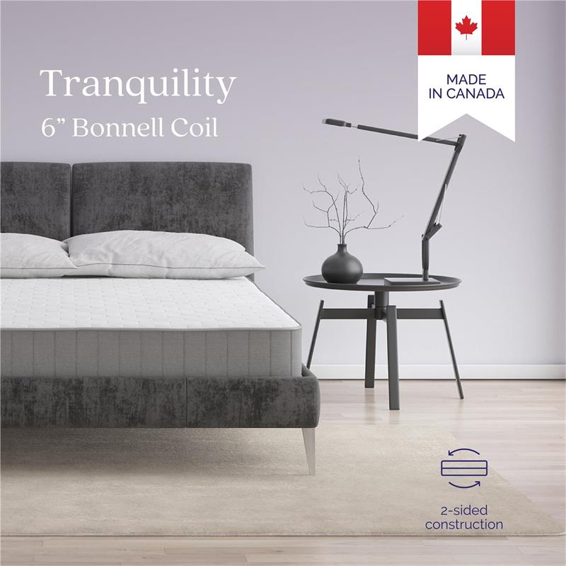 Signature Sleep Tranquility 6 Inch Bonnell Spring Coil Mattress Full Size