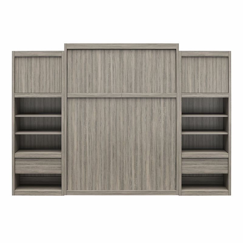 Signature Sleep Paramount Single Side Cabinet for Murphy Wall Beds in Gray Oak