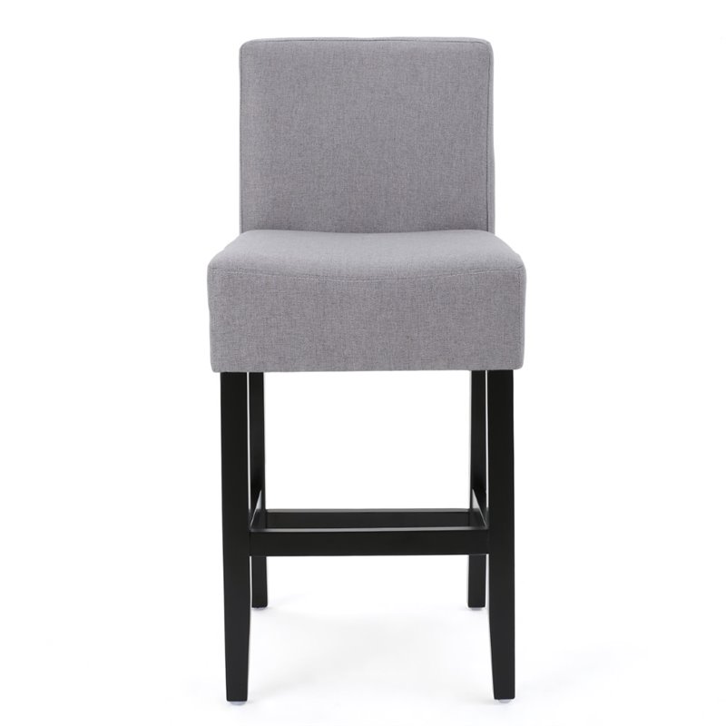 Gray fabric counter stools hot sale