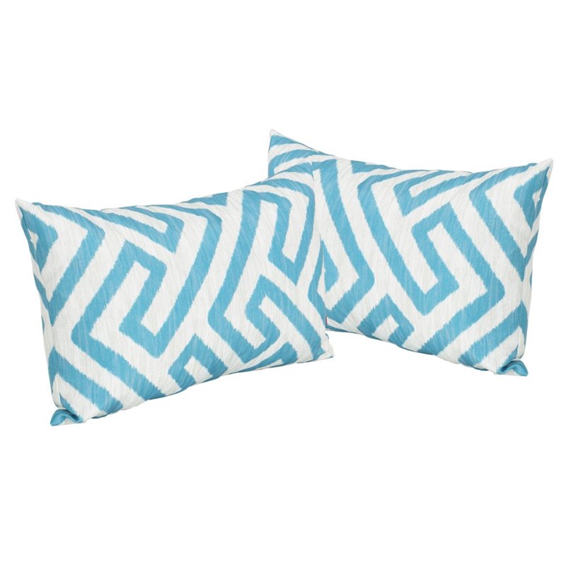 teal rectangular pillow