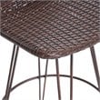 Noble House Penley Outdoor 3 Piece Acacia Wood Bar Set in Teak and Rustic Metal