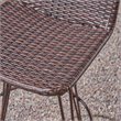 Noble House Penley Outdoor 3 Piece Acacia Wood Bar Set in Teak and Rustic Metal
