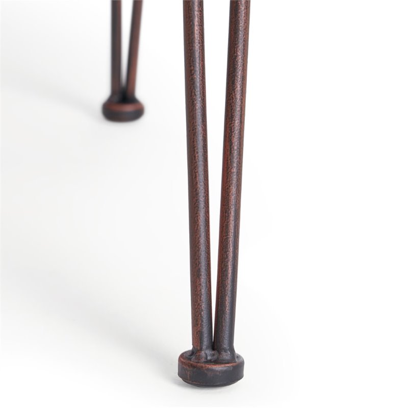 Noble House Penley Outdoor 3 Piece Acacia Wood Bar Set in Teak and Rustic Metal
