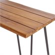 Noble House Penley Outdoor 3 Piece Acacia Wood Bar Set in Teak and Rustic Metal