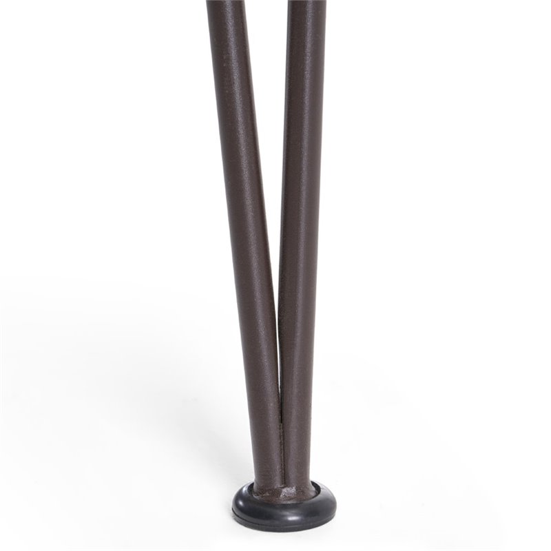 Noble House Penley Outdoor 3 Piece Acacia Wood Bar Set in Teak and Rustic Metal