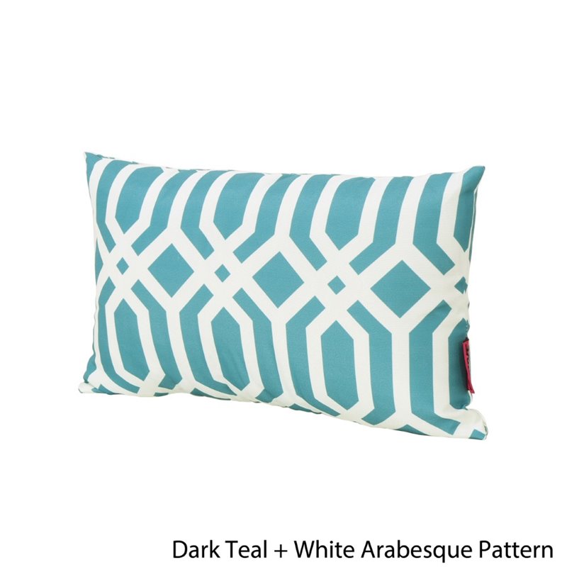 teal rectangular pillow
