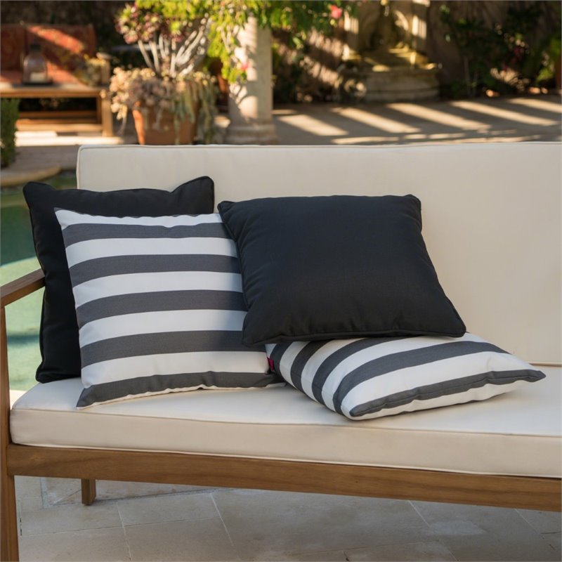 Coronado Outdoor Green Water Resistant Pillows (Set of 4)