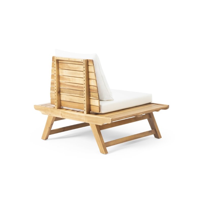 Emma outdoor acacia discount wood club chairs