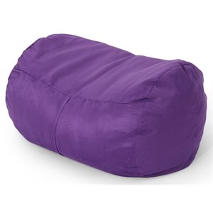 noble house barry traditional 4' suede bean bag cover