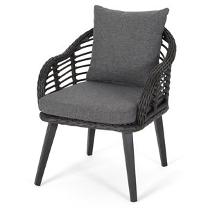 noble house tatiana outdoor wicker club chair (set of 2)
