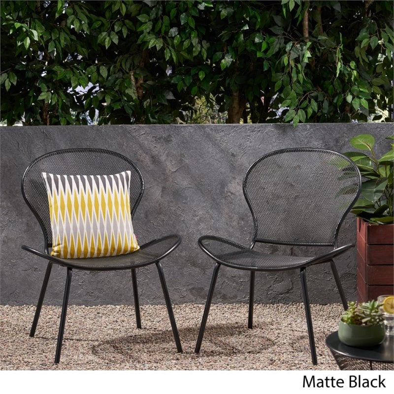 Club Chair Target Black Outdoor Chairs 2pc Steel Henning Rust