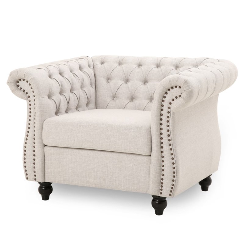 Noble house discount tufted club chair