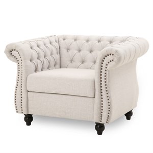 noble house westminster chesterfield fabric club chair