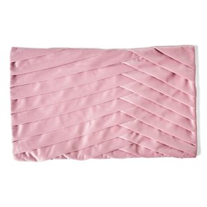 noble house alrita modern rectangular fabric pillow cover in pink