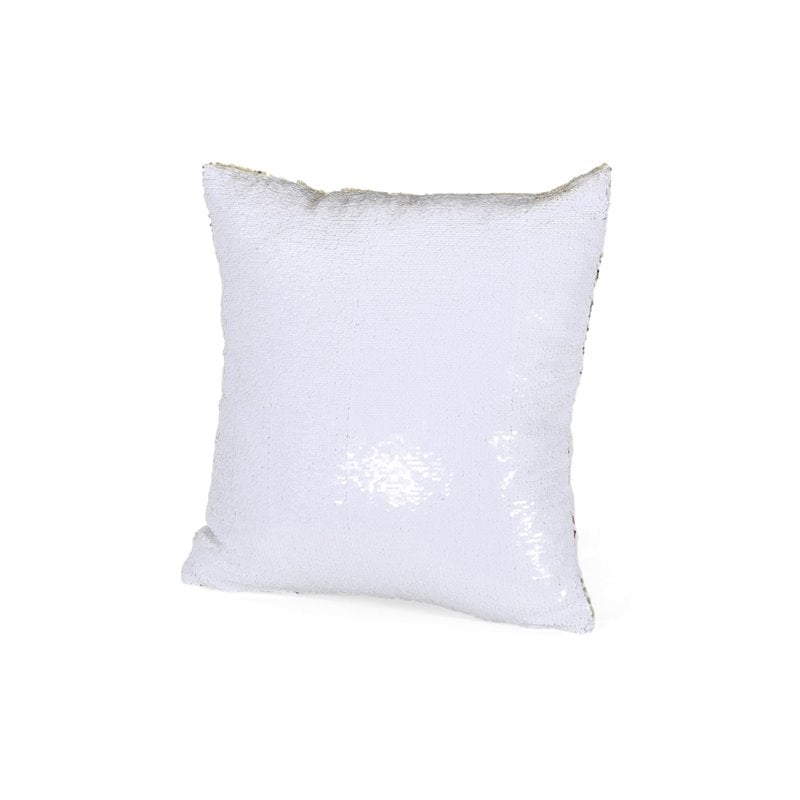 White hotsell sequin pillow