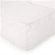 Noble House 3' Indoor Water Resistant Fabric Bean Bag Chair in White