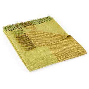 noble house berwick cotton throw blanket in olive green