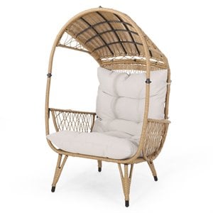 noble house malia outdoor wicker standing basket chair