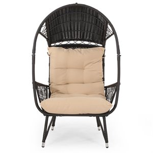 noble house malia outdoor wicker standing basket chair