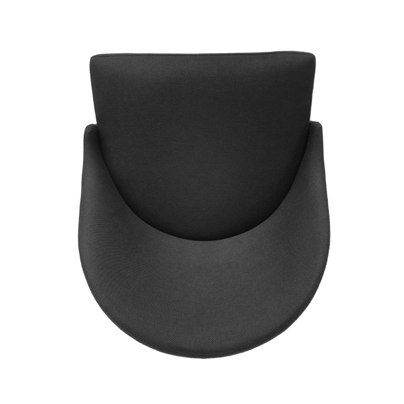 Noble House Boyd Modern Upholstered Swivel Bar Stool in Dark Charcoal