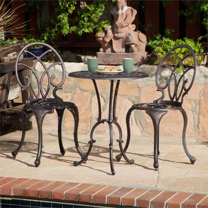 Copper discount bistro set