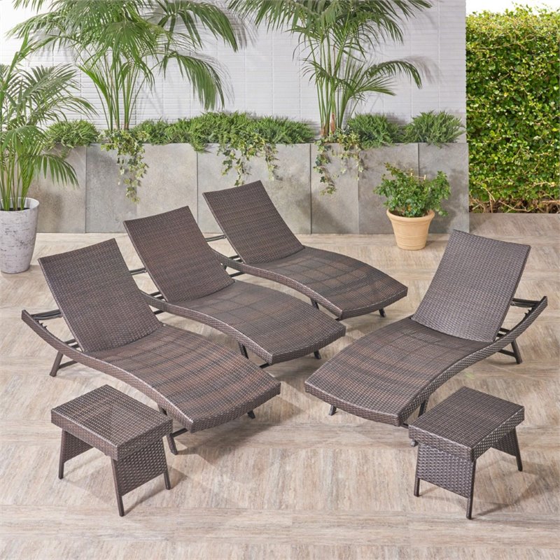 Kauai outdoor wicker online chaise lounge