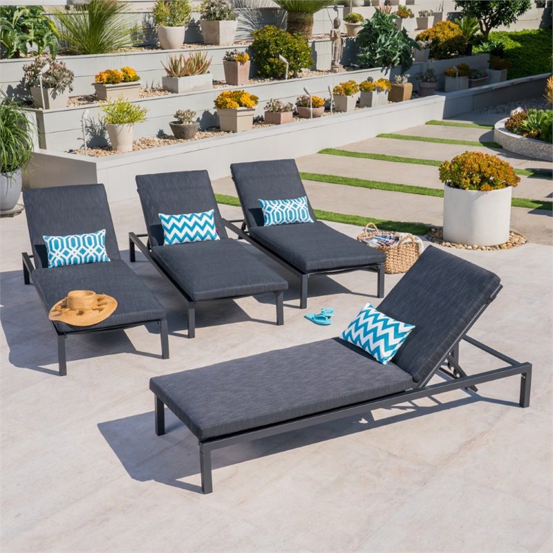 outdoor aluminum lounge