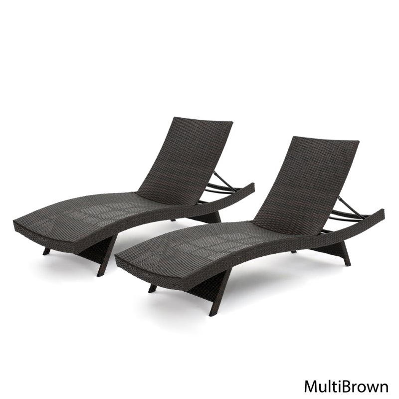 Noble House M Outdoor Wicker Chaise Lounge With Cover In Brown Set Of 2 300851 - Brown Wicker Chaise Lounge Set Noble House M Outdoor Wicker Chaise Lounge With Cover In Brown Set Of 2 300851 - Brown Wicker Chaise Lounge Set