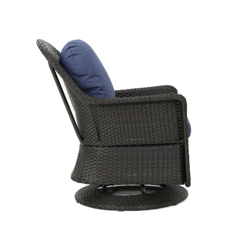 Allen and roth swivel patio online chairs