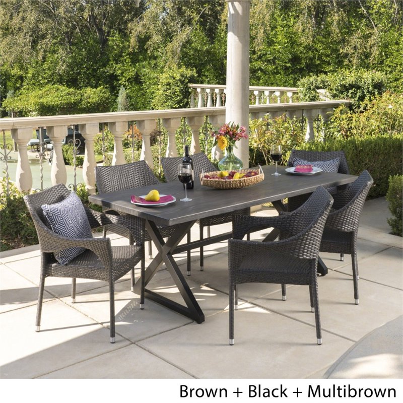 grayson 7 piece outdoor dining set