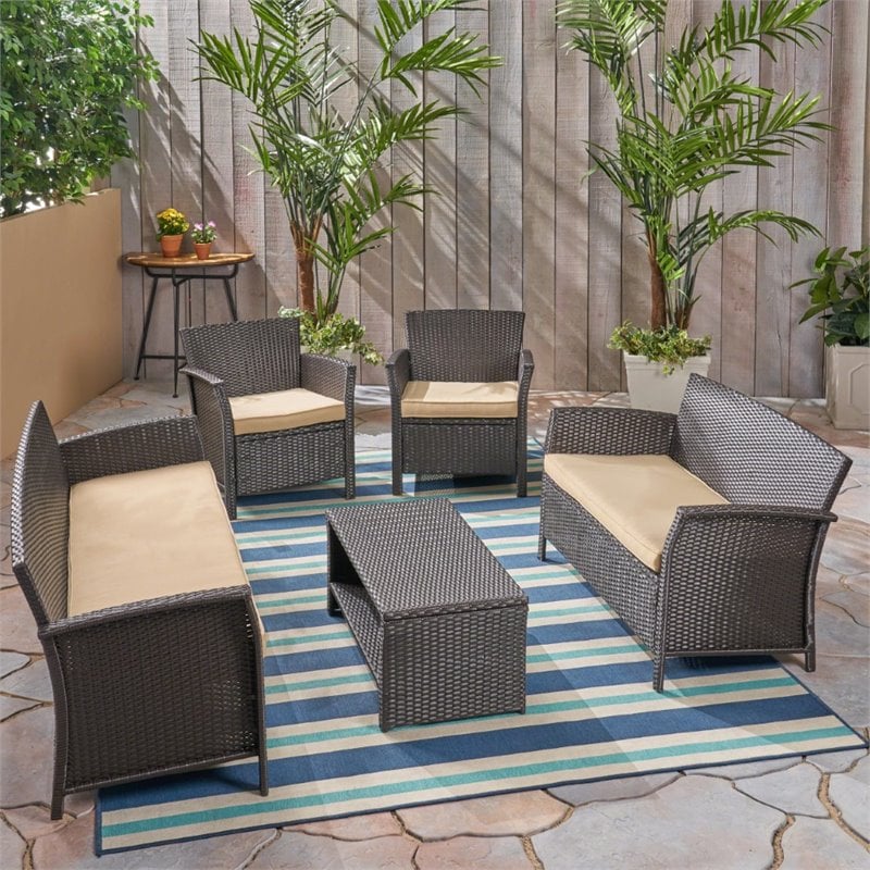 Lucia rattan garden online set