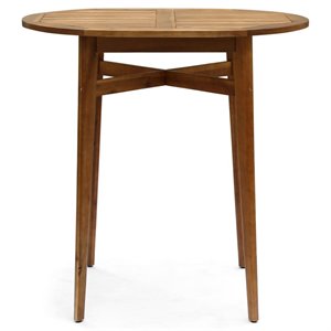 noble house stamford outdoor acacia wood bar table