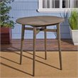 Noble House Stamford Outdoor Acacia Wood Bar Table in Gray