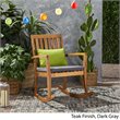 Noble House Montrose Outdoor Acacia Wood Rocking Chair in Teak