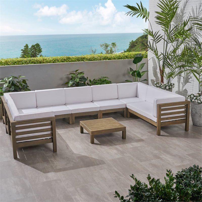 Noble House Oana Outdoor Sectional Noble House Oana Piece Outdoor - Main Image