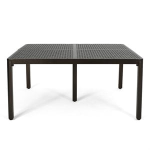 noble house tahoe outdoor aluminum dining table