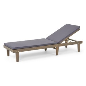noble house nadine outdoor acacia wood chaise lounge