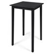 Noble House Polaris Outdoor Acacia Wood Bar Table in Dark Gray