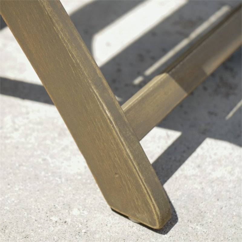 Wooden bench to online bistro set