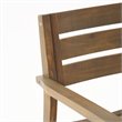 Noble House Stamford 3-Piece Outdoor Acacia Wood Bistro Set in Gray