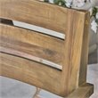 Noble House Stamford 3-Piece Outdoor Acacia Wood Bistro Set in Gray
