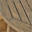 Noble House Stamford 3-Piece Outdoor Acacia Wood Bistro Set in Gray