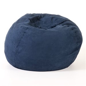 noble house bates traditional 5' suede bean bag cover