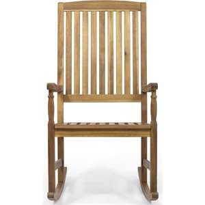 noble house arcadia outdoor acacia wood rocking chair teak