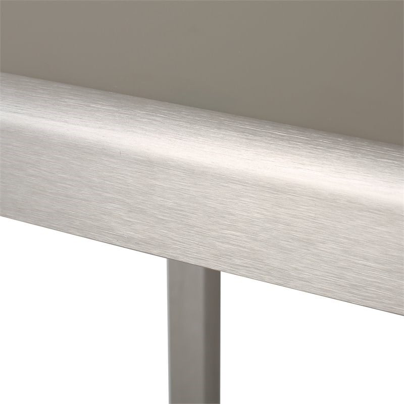 Noble House Cape Coral Outdoor Grey Alumnimum Bar Table with Glass Top