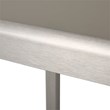 Noble House Cape Coral Outdoor Grey Alumnimum Bar Table with Glass Top